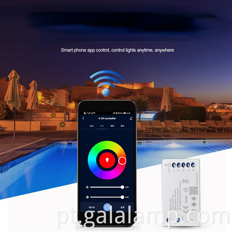 Ultra Slim IP68 Propertável Pool de LED de 12V de 12V luminária